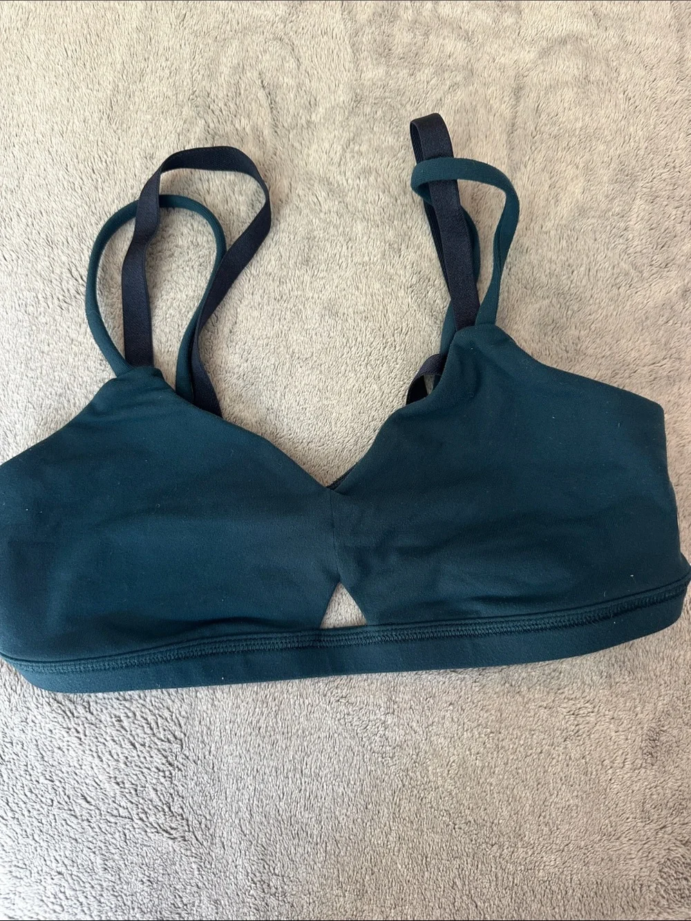 Women's Teal Strappy Swim Top - Teal